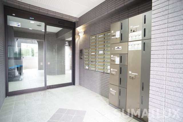 熊本市中央区坪井１丁目の賃貸マンションのエントランス