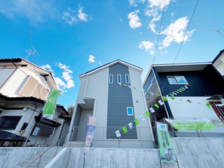 祝：成約済み　八王子市　元八王子町　新築戸建て　２３－３期の外観|高尾駅までのバス便豊富な立地にある新築戸建てです。～仲介手数料無料☆八王子ひなた不動産～八王子市元八王子町　新築戸建て