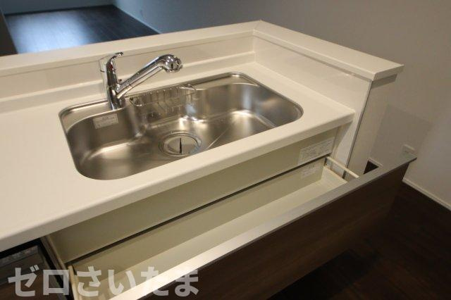 《仲介手数料無料》浦和区針ヶ谷２丁目2-9新築一戸建てリナージュのキッチン|撮影日 2025年5月10日 16:50 曇り