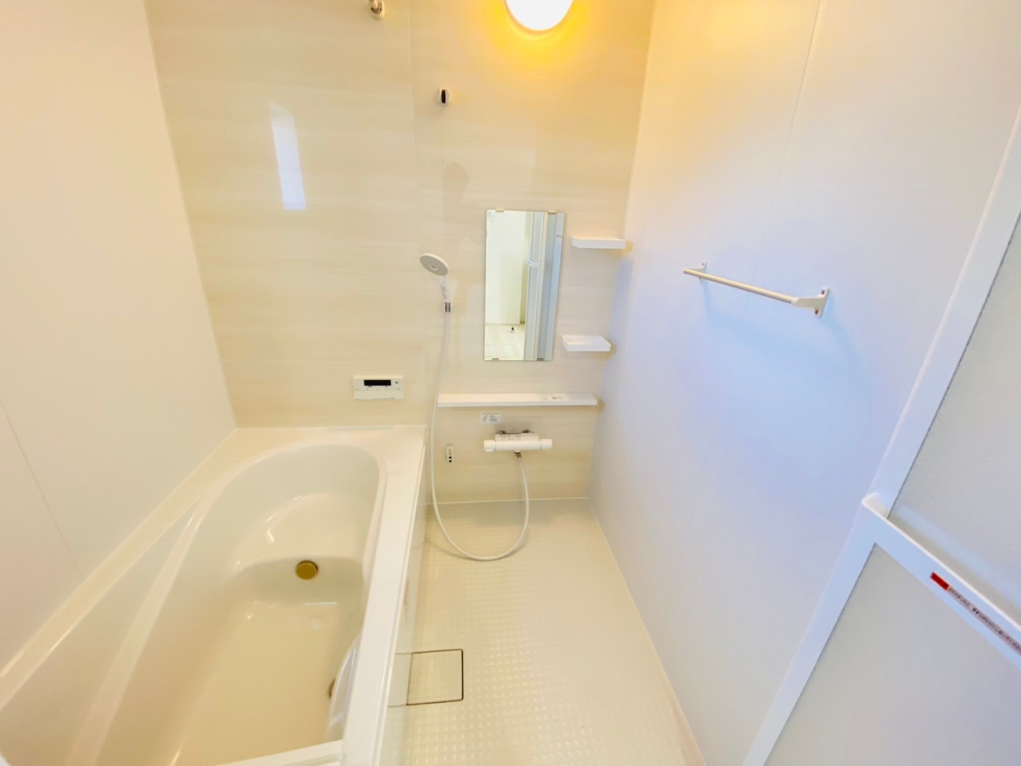 リナージュ／東区東野第1期／４号棟の浴室|日々の暮らしに欠かせないお風呂は、ゆっくりくつろげて疲れのとれるリラックスルームに。