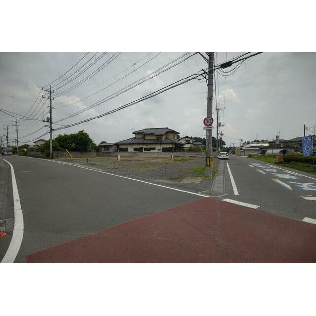売地　城里町石塚 B区画の前面道路含む現地写真|前面道路含む現地写真です