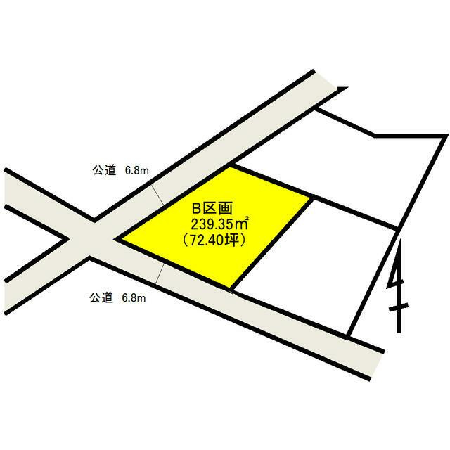 売地　城里町石塚 B区画の土地図