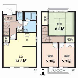 ハウス英賀保の間取り