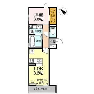 ビルボード淡路駅前の間取り
