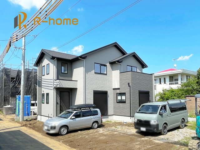 下妻市下妻12期　新築戸建て　2号棟の外観|近隣の同仕様完成物件をご見学いただけます♪