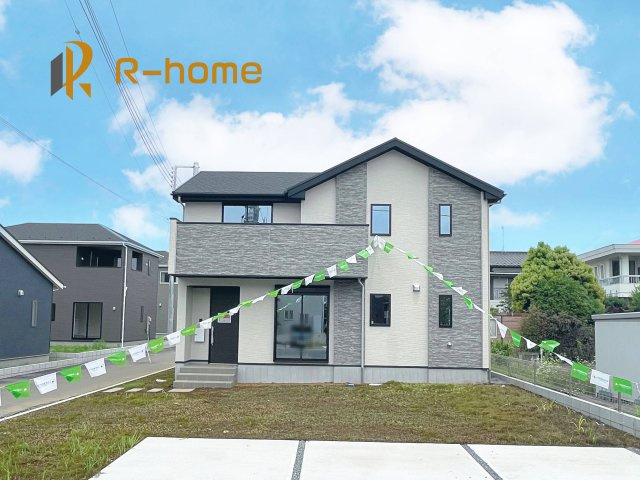 下妻市下妻12期　新築戸建て　3号棟の外観|ご予約を頂ければ、『平日』はもちろん『早朝』や『夜間』もご見学可能です♪お気軽にお申し付けください♪