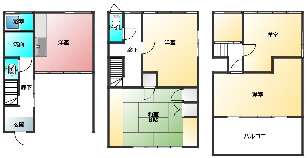 日奈久東戸建の間取り