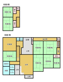【間取り】 | 土蔵のあるお家 | 母屋です