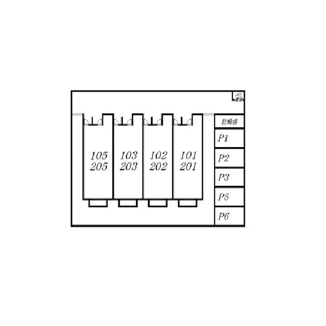 アスピリア　トレゾールの区画図