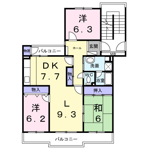 西所沢椿峰ニュータウン105街区1号棟の画像
