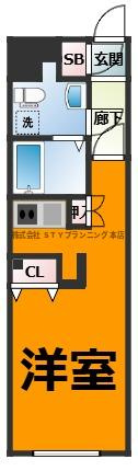 仲介手数料０円！Branche本陣の間取り