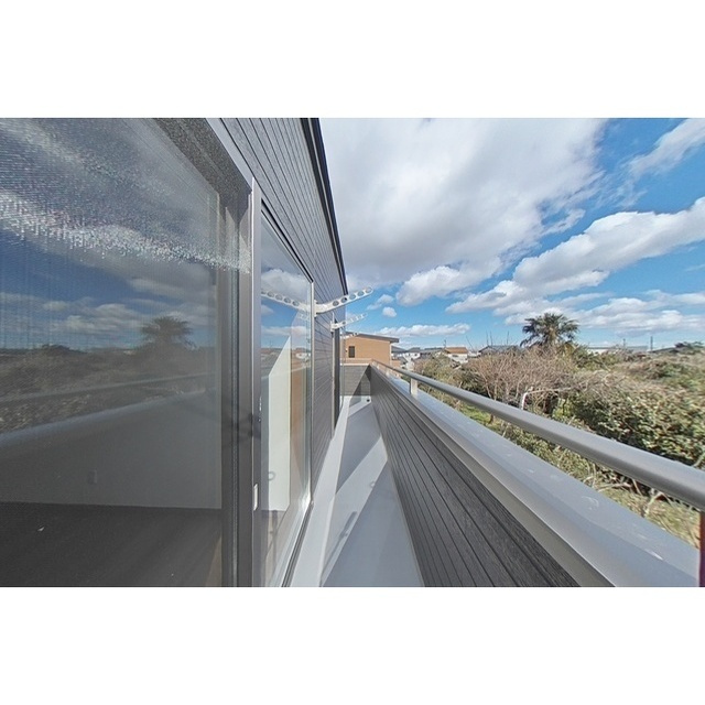 大垣市墨俣町二ツ木の一戸建てのバルコニー