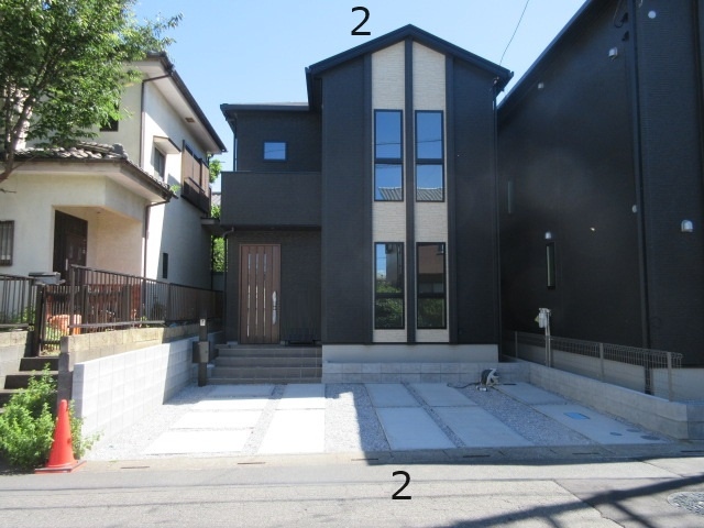 【仲介手数料無料】新築後未入居戸建　東松山市小松原町21-10（全2棟）の外観