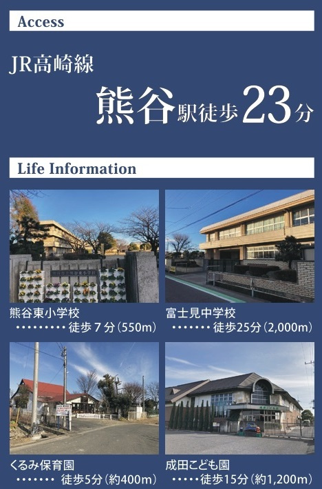 【仲介手数料無料】新築戸建　熊谷市末広4-14（全11棟）の周辺