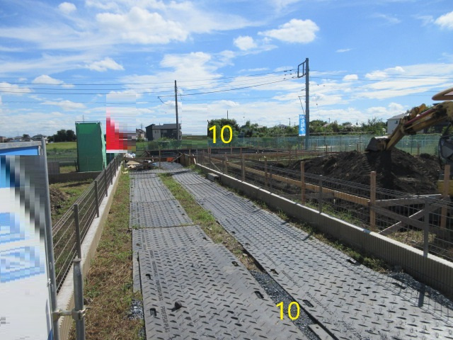 【仲介手数料無料】新築戸建　熊谷市末広4-14（全11棟）の前面道路含む現地写真