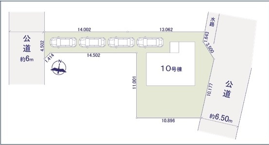 【仲介手数料無料】新築戸建　熊谷市末広4-14（全11棟）の区画図