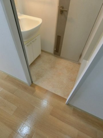 グリーンビューB棟の洗面所