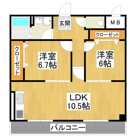 【間取り】 | ルミナス大美野