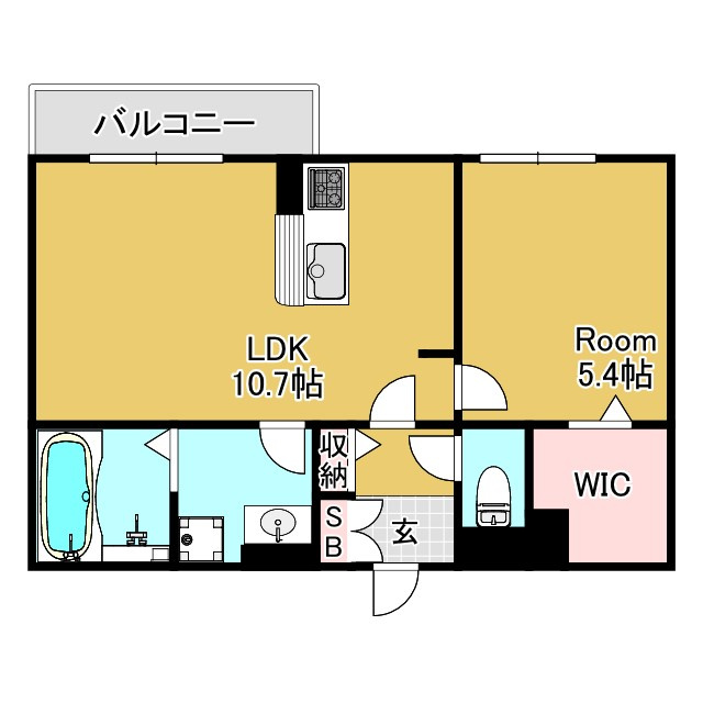 神戸市兵庫区金平町２丁目のアパートの間取り