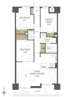 【間取り】ルビアン倉敷 