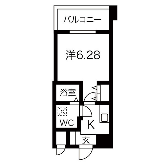 【間取り】 | ニューシティアパートメンツ西天満