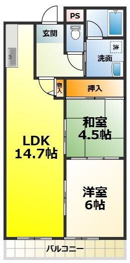 エルソレーユの間取り