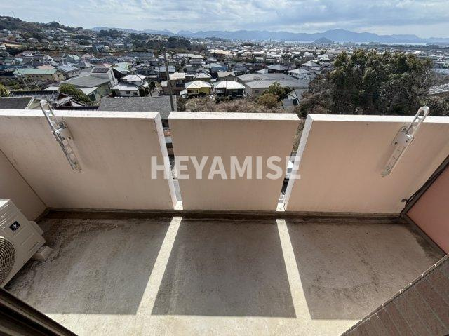 カルディア池田のバルコニー