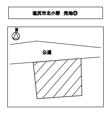 【区画図】 | 塩尻市北小野 売地⑰ | 区画図