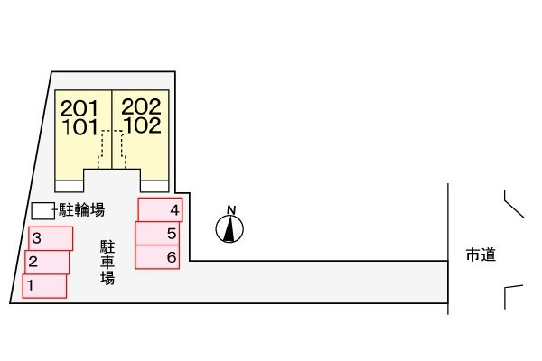 グランド　シャンブルの駐車場