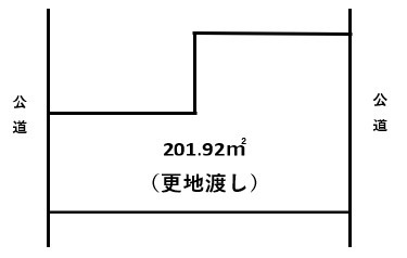 広々61坪の売地の土地図|土地図