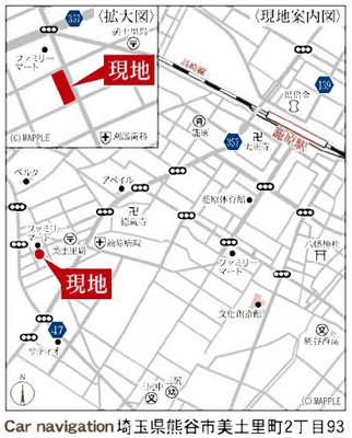 【地図】 | リーブルガーデン．S　熊谷美土里町第３　 | 現地案内図