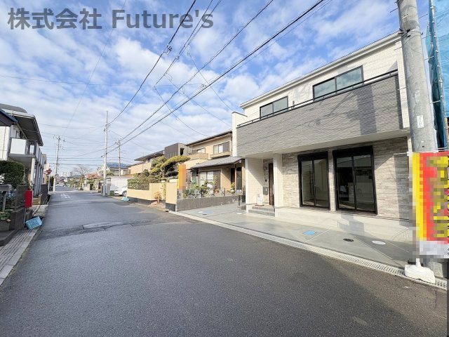 流山市南流山5丁目　新築戸建　全2棟　1号棟の前面道路含む現地写真|前面道路含む現地写真です。