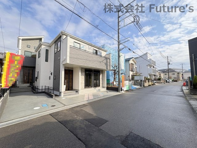 流山市南流山5丁目　新築戸建　全2棟　1号棟の前面道路含む現地写真|前面道路含む現地写真です。