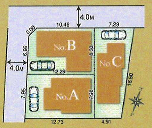 【内覧動画公開中】西東京市南町5丁目 新築戸建 西武新宿線 田無駅の区画図