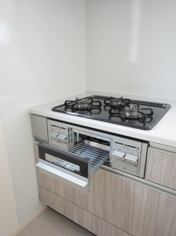 【キッチン】 | よかタウン菊池郡大津町美咲野4丁目1期　1号棟 | ガスコンロ