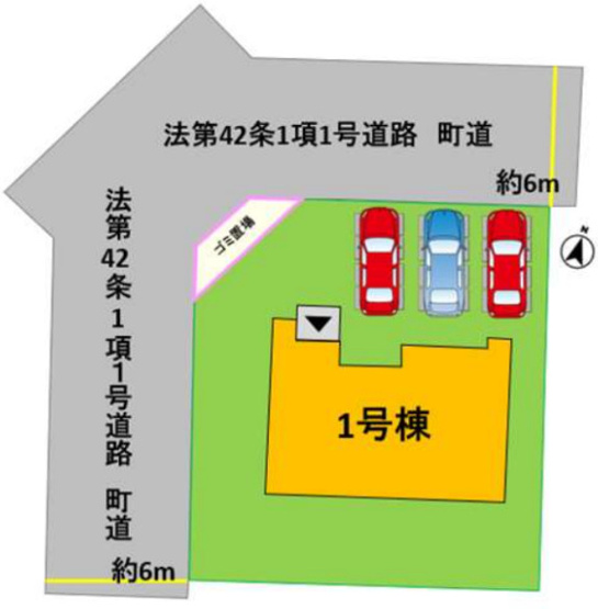 【区画図】 | よかタウン菊池郡大津町美咲野4丁目1期　1号棟 | ☆区画図☆