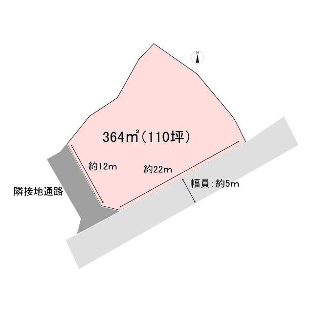 土地　上田市保野の土地図
