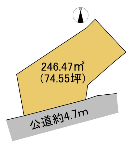売土地　揖斐郡揖斐川町市場　74.55坪