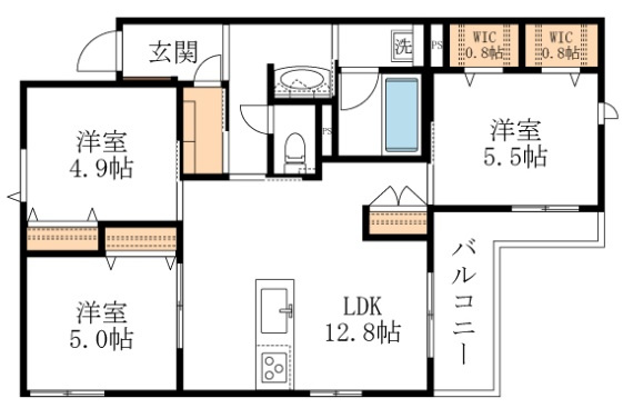 フィールドコート住吉の間取り