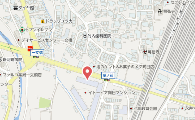 イトーピア向日マンションC棟　6階の地図