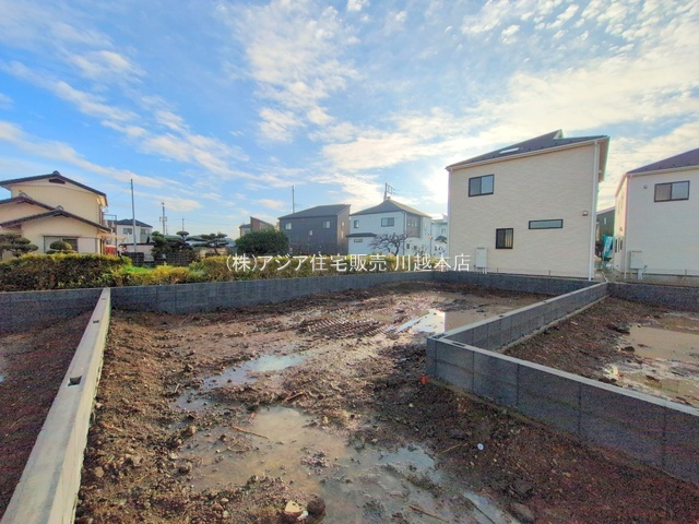 月々１０万円台～　新築戸建　川越市今成13期の外観|4号棟　外観　更地