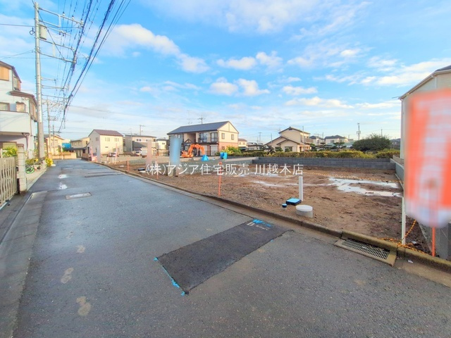 月々１０万円台～　新築戸建　川越市今成13期の前面道路含む現地写真|4号棟　前面道路4.0ｍ公道
