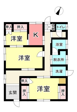 中古戸建　桐生市相生町2丁目の間取り