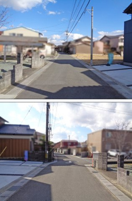 【前面道路含む現地写真】 | 鈴鹿市江島本町 | 前面道路