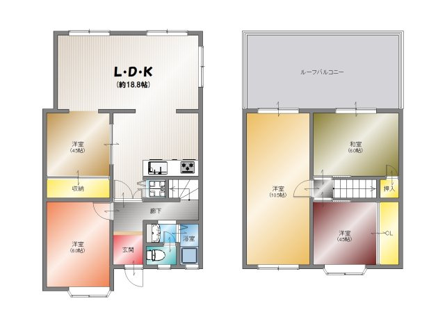 【間取り】 | 大枝西新林町５丁目