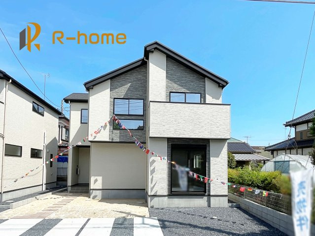 稲敷郡阿見町54期　新築戸建て　2号棟の外観|近隣の同仕様完成物件をご見学いただけます♪