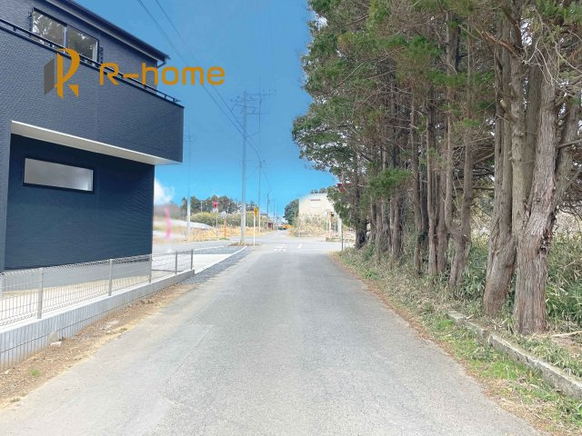 鉾田市上釜1期　新築戸建て　1号棟の前面道路含む現地写真|堂々！建物完成♪実際のお部屋をご見学可能です♪
ご見学が一番の資料！お気軽にお問い合わせ下さい♪
