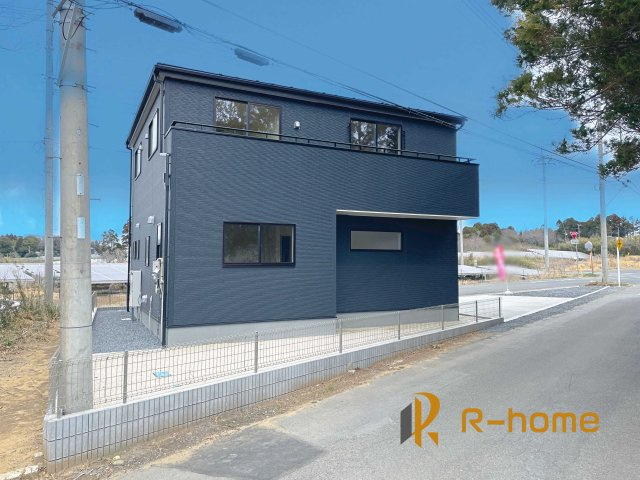 鉾田市上釜1期　新築戸建て　1号棟の外観|建物完成いたしました！ご予約で『平日』や『夕方』などでもご見学可能です！