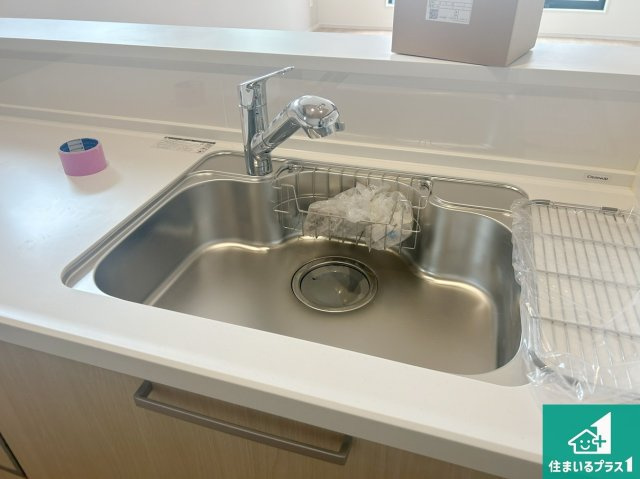 神戸市垂水区馬場通　新築一戸建ての設備|広々としたシンクで食器洗いも楽々！