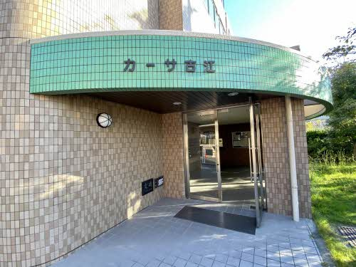 カーサ古江のエントランス|ゆとりのあるエントランスです